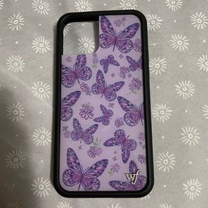 Wildflower lavender butterfly case Iphone 11 pro